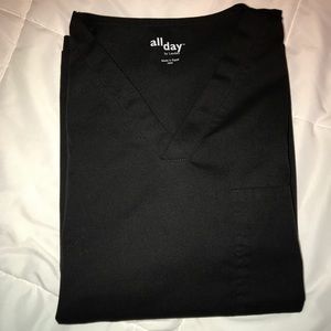 Black XSM All Day by Landau Scrub Top XS